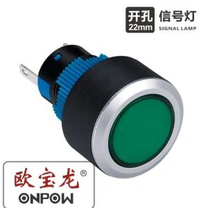 Lâmpada de sinalização LED de plástico de 22 mm